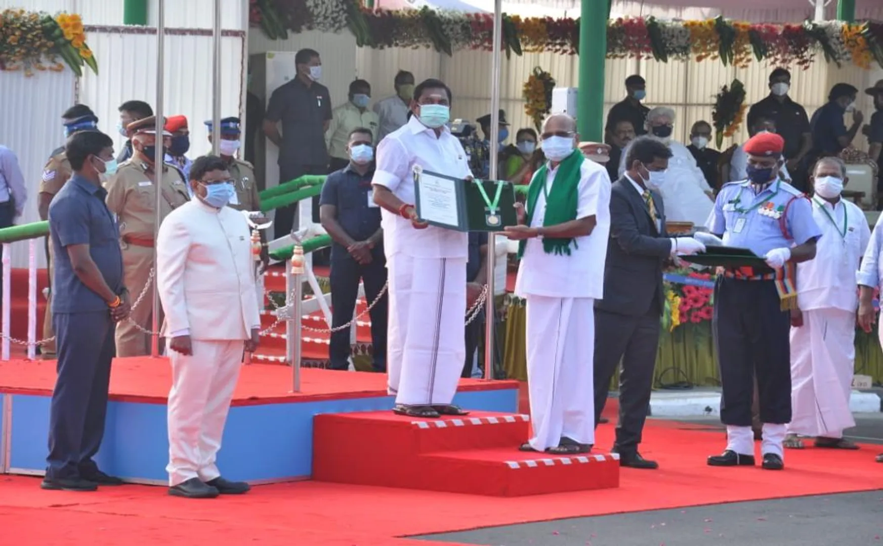 INDIA 72 REPUBLIC DAY CELEBRATION IN CHENNAI CM AND GOVERNOR 